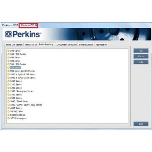 P-erkns SPI 2018A Spare parts catalogues and service manuals
