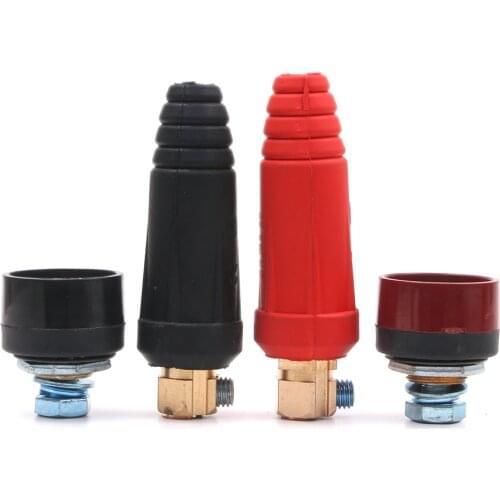 Europe Welding Machine Quick Fitting Male Cable Connector Socket Plug Adaptor DKJ 10-25 35-50 50-70