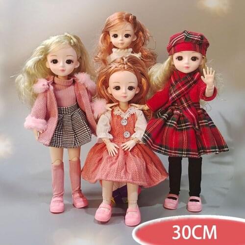 30cm Movable Joint Princess Dress Up Doll Boxed Girl and Child Toy Birthday Gift