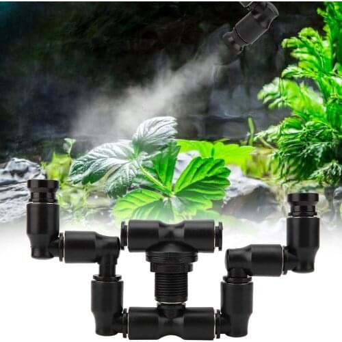 Reptiles Fogger Mist Sprinkler Rainforest Tank 360 Adjustable Aquarium System Connect 1/4'' Tub