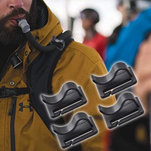 Water Bladder Bag Drink Tube Clip Holder for Bag Backpack Universal Hydration Drinking Pack Water pipe Clamp Climbing Accessorie