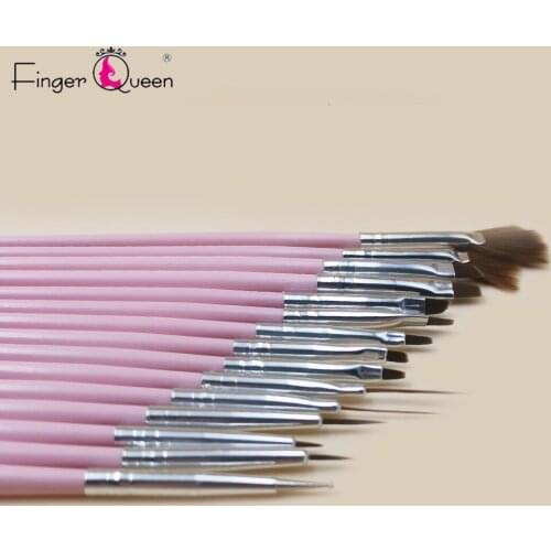 UV Gel Brush Liner Painting Pen Acrylic Drawing Brush for Nails Gradient Rhinestone Handle Manicure Nail Art Tool Fingerqueen