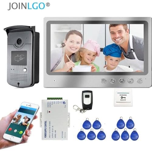 9 Inch Screen WIFI IP Video Doorbell Home Intercom Door Phone Record System Phone Remote View Unlock RFID Unlock Door Camera