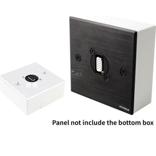 1Pcs aluminum alloy drawing 86 type wall panel VGA gold-plated welding docking module DB15 base D type A86-1VGA