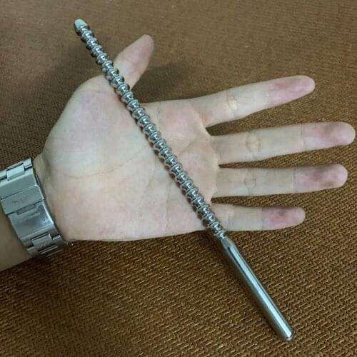 240mm Metal Penis Plug Urethral Sounds Dilator 6mm/8mm/10mm Urethra Beaded Insert Rods Sounding Products for Men Gay Sex Shop 18