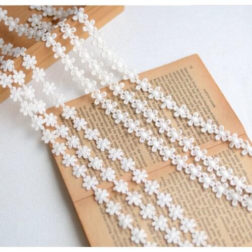 3 Meters High Quality Chinese Style Embroidery Lace Fabric National Trend Water Soluble Flower Lace Trim DIY Garment Accessories