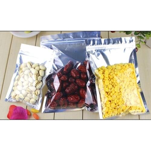 300pcs 24x37cm Foil Flat Ziplock Bags Clear Plastic Bags Pe Zip Lock Bag For Cloth/food/gifts/Jewelry Packaging Display Bag