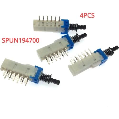 4pcs original for ALPS key switch power amplifier mixer car switch SPUN194700 self-locking