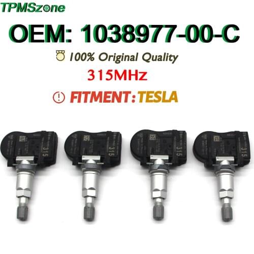 Car TPMS 1038977-00-C Tire Pressure Monitoring System 315MHz FOR TESLA OEM-Grade 108977-00-B Tyre Air Monitor Sensor