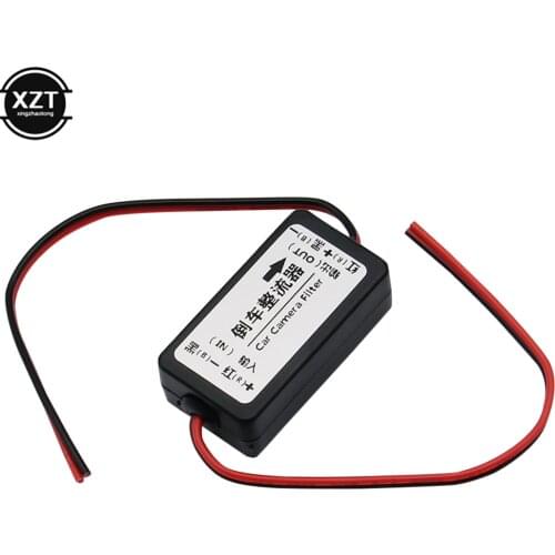 Car Rear View Rectifier 12V DC Power Relay Capacitor Filter Connector for Backup Auto Car Camera Filter