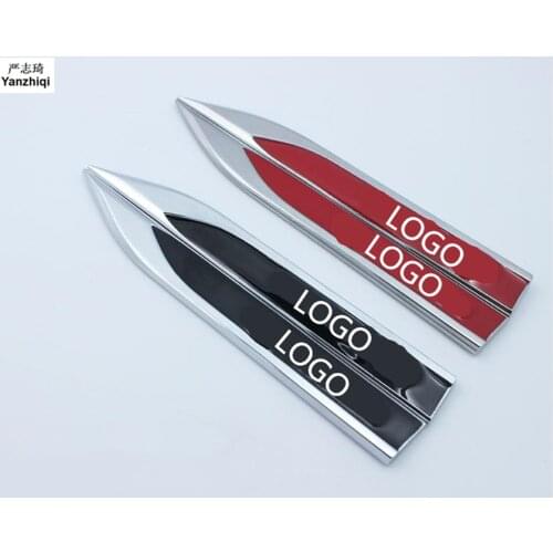 Free shipping 2pcs/lot Plate leaves the body decoration tape logo metal side sticker for LEXUS ES CT IS GS NX RX LX GX LFA RC