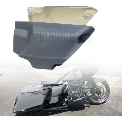 Motorcycle Fiberglass Battery Side Cover Panel Fit For Harley Touring Baggers Road King Street Electra Glide 2014-2021