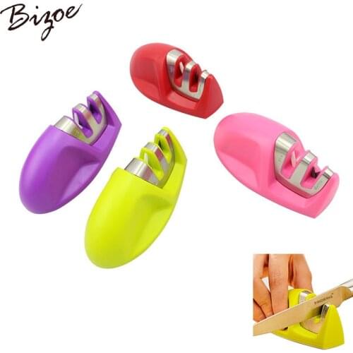 Brand Two Stages (Diamond & Ceramic) Kitchen Knife Sharpener ,Sharpening Stone Household Knife Sharpener Kitchen Tools