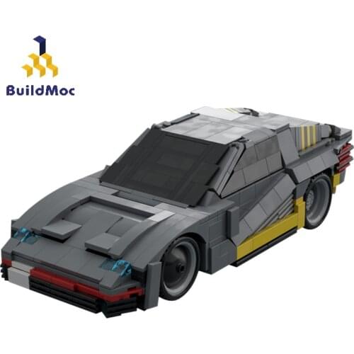 BuildMoc Technical Car MOC Game Supercar Speed Champions Roadster Vehicle Building Blocks Technician Sport Car Toys For Children