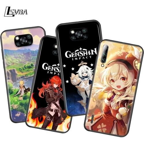 Games Genshin Impact For Xiaomi Poco X3 NFC M2 X2 F2 C3 M3 F1 Pro Mi Play Mix 3 A3 CC9E A2 A1 6 5 Lite Phone Case
