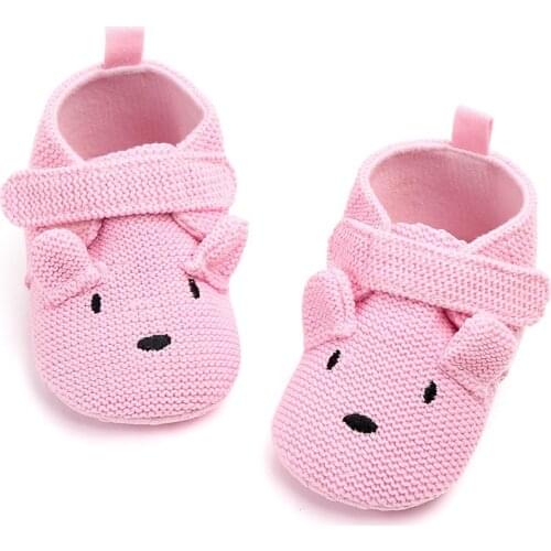 Baby Girl Shoes Cartoon Knitting Baby First Walkers Shoes Newborn Infant Shoes For Girls Baby Girl Moccasin F110