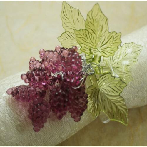 Napkin rings with beads, wedding decoration napkin holder