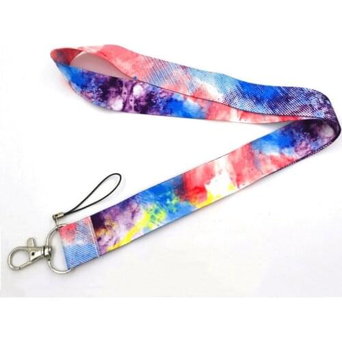 Colourful Graffiti Art Mobile Phone Lanyard For Key ID Card Badge Holder Neck Strap DIY Hang Rope Keychain Lanyards Accessories