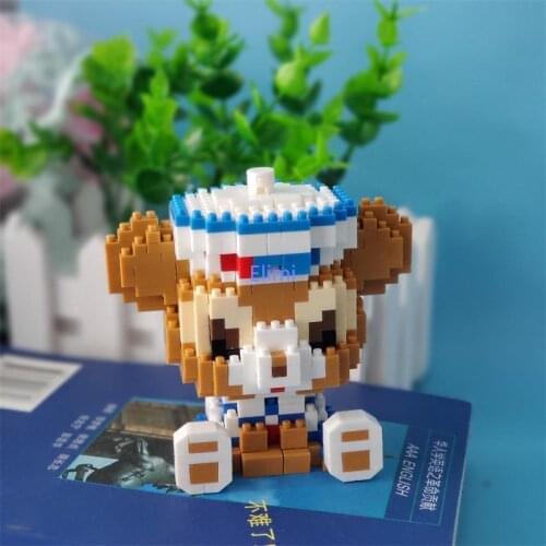 Cartoon bear Mini Blocks Rabbit Small Building Bricks toy Juguetes Children Toys For Kids Gifts Girls birthday Present Christmas