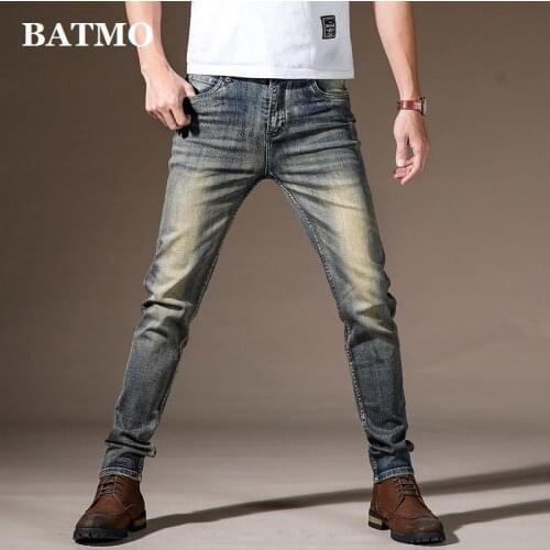 BATMO 2021 new arrival high quality classica jeans men,male straight jeans ,plus-size 28-40 8879