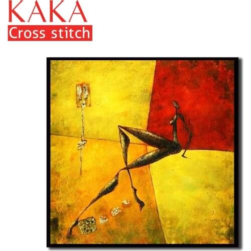 Cross stitch kits,Embroidery needlework sets with printed pattern,11CT-canvas for Home Decor Painting,Portrait Full NCKP003