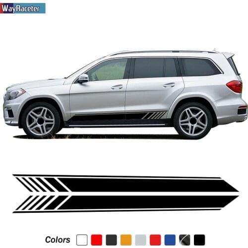 Edition 1 AMG Decal Car Door Side Stripes Skirt Sticker For Mercedes Benz GL Class X164 X166 GL450 GL500 Accessories