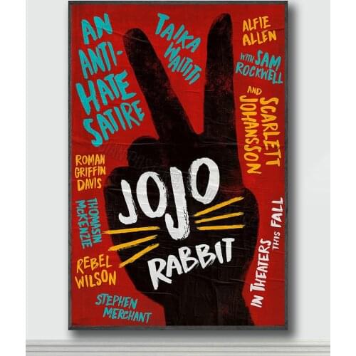 NJ156 Jojo Rabbit Movie 2 Silk Posters and Prints wall art Art Poster Home Decor