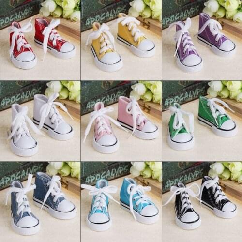 Doll Shoes 1/4 Accessories Canvas Fashion Summer Toys Mini Sneakers Denim Boots Toddler Toy for Kid Gift 24BE