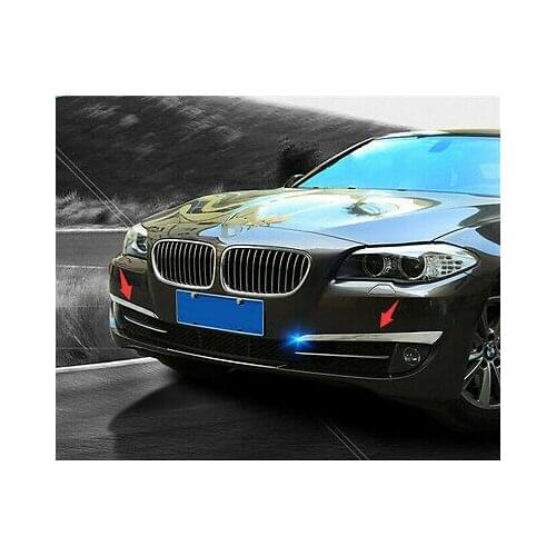 Front Fog Light Lamp Eyelid Cover Trim For BMW 5 Series F10 / GT F07 2011-2013