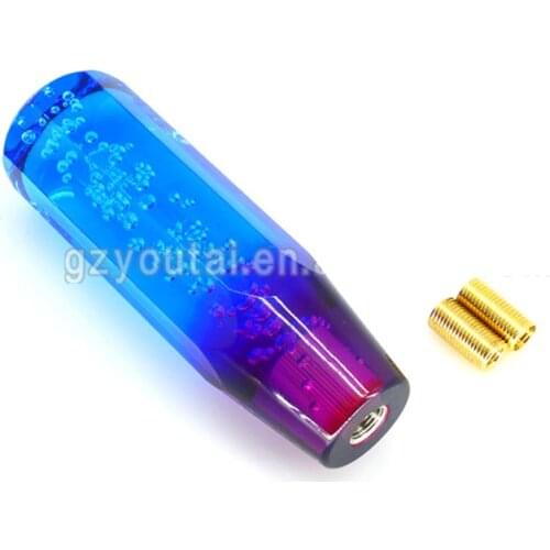 Colorful 15CM Crystal Bubble Shift Gear Knob Acrylic Plastic Manual Shifter