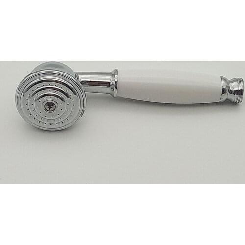 Antique Victorian Style Shower Head Metal Copper Bathroom Handheld Shower Head Chrome Polished Shower Handset for Faucet Spray