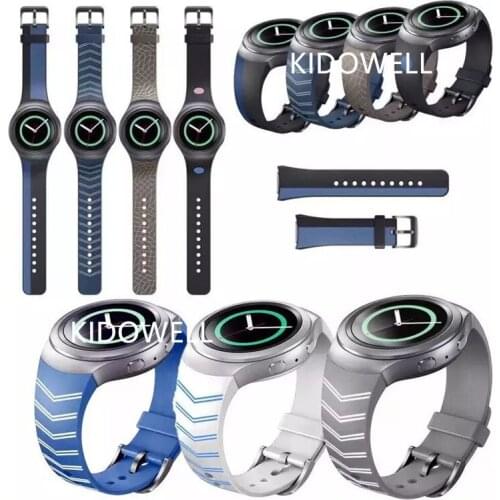 Pattern Style Sport Silicone Band For Samsung Gear S2 SM-R720 Watch Band Stylish Silicone Replacement Watch Band Strap