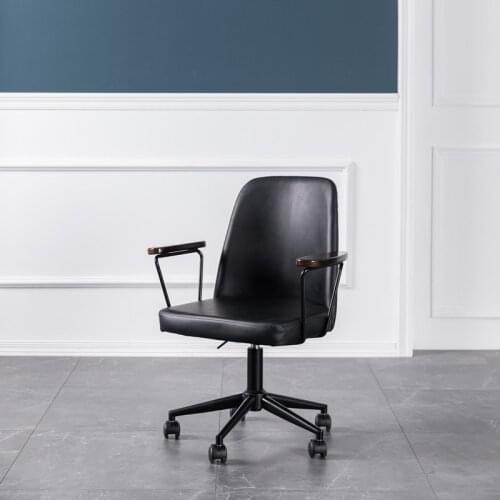 Nordic home comfortable backrest chair study desk writing office game chair lift swivel chair simple seat