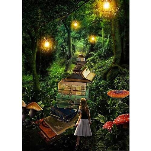 SNA Diy Diamond Painting Cross Stitch Forest crystal diamond gift Mosaic true Flowers diamond embroidery rhines