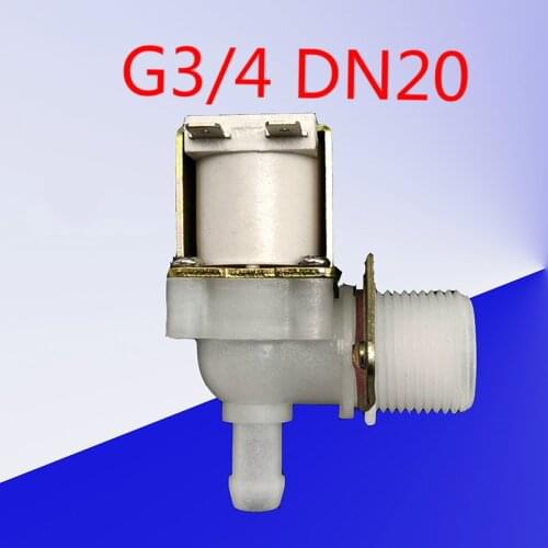 G3/4 DN20 Ice Maker Solenoid Valve 6 Inlet Valve 6 Plastic Solenoid Valve Air Conditioning Solenoid Valve 220 V 24 V 12 V