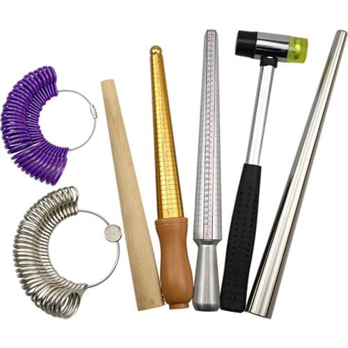 Jewelry Tools Metal Ring Size Stick Mandrel Plastic Finger Gauge Jewelry Measuring Tool