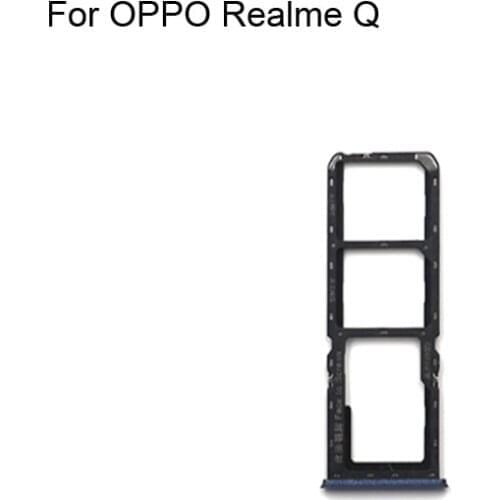 1PC For OPPO Realme Q Tested Good Sim Card Holder Tray Card Slot For OPPO RealmeQ Sim Card Holder
