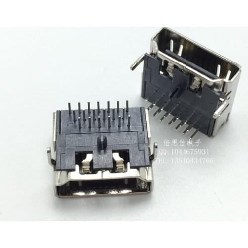 10pcs/HDMI 19P Female seat Insert plate Female seat Connector HDMI Type A Socket Female seat