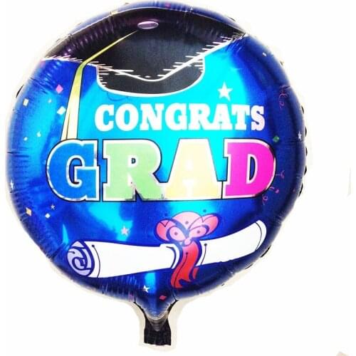 10/lot 18 Inch Graduation Foil Balloons Graduation Ceremony Party Decorations Helium Ballons Student Party