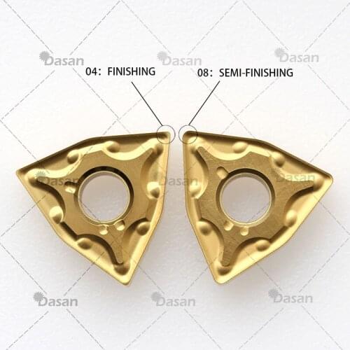 10pcs WNMG080404 PM YBC252 Tungsten Carbide Insert Turning Blades WNMG080408 YBC251 CNC Lathe Machine Cutter Tool FOR STEEL