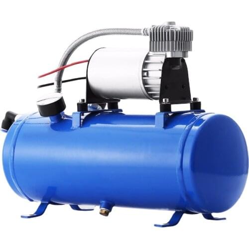150 PSI DC 12V Air Compressor with 6 Liter Tank for Train Horns Motorhome Tires