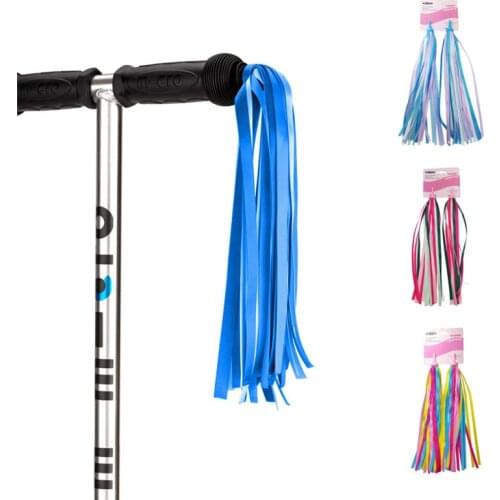 2Pcs Bike Handlebar Tassel Bicycle Streamer Colorful Bicycle Bike Ribbons Handle Grips Streamers Decoration