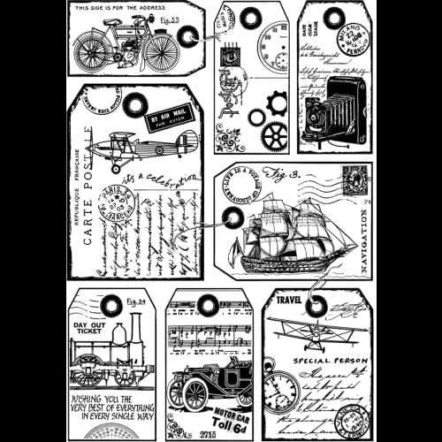 Vehicle Transparent Clear Silicone Stamp/Seal for DIY scrapbooking/photo album Decorative clear stamp ST1059