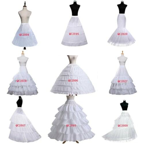 Free Shipping Wedding Petticoat Crinoline Slip Underskirt Bridal Dress Hoop Vintage Slips Wedding Party Accessories