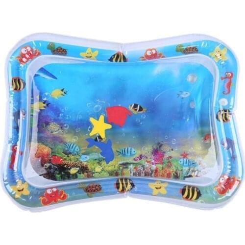 Baby Kids Water Play Mat Inflatable Infant Tummy Time Playmat Toddler for Baby Fun Activity Play Center Baby Toddler Toys