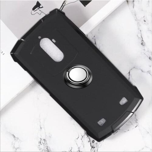 For Doogee S55 Lite Case Cover Finger Ring Slim Skin Coque For Doogee S55 Case Metal Car Magnetic Holder Cover