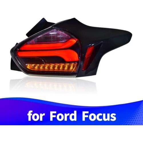 Taillight Assembly for Ford Focus Hatchback 2015-2018 LED drive light LED brake light LED sequential turn signal
