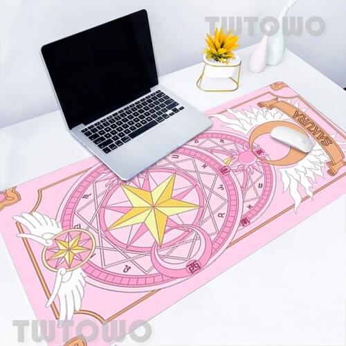 Anime Cardcaptor Sakura Hot Sell Computer Mouse Pad Anti-slip Gamer Cartoon Natural Rubber Carpet Office Decoration Mouse Mat