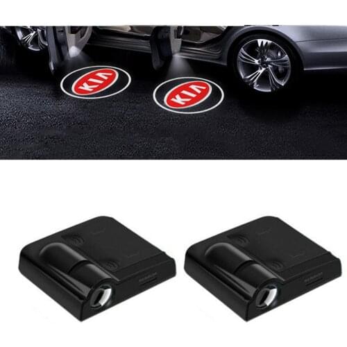 2X LED wireless For KIA OPTIMA K5 CERATO Sorento K2 K3 Sportage Car Door Welcome Laser Projector ghost shadow Logo Light