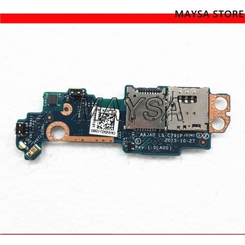 LS-C791P Fit FOR Dell FOR Latitude 5175 5179 Tablet SIM SD Card Reader Power Button Daughter Circuit Board V242J 0V242J